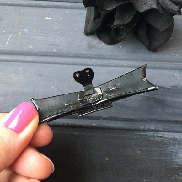 Small Black Leather Tie - Picture 5 of 9